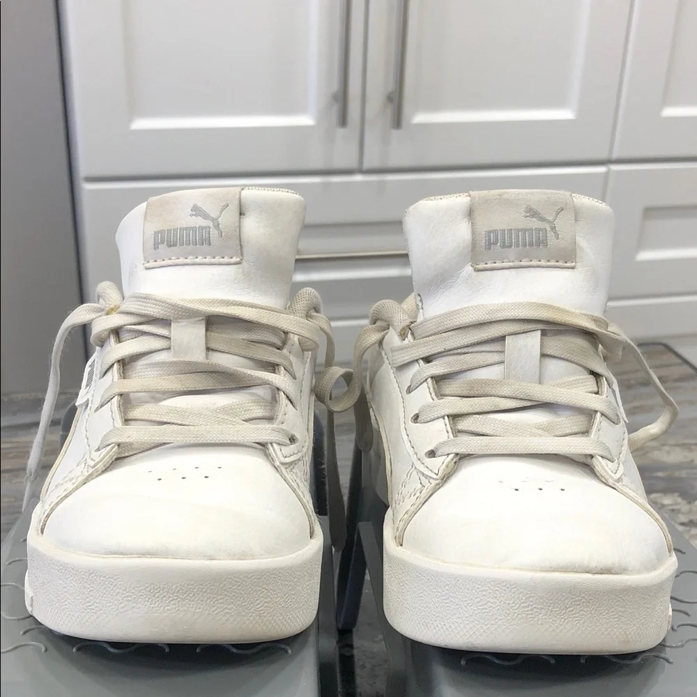Puma Jada Kids Sneakers | Size CA 12 /US 12C / EU 29 | White Silver | Low-Top - Picture 10 of 11